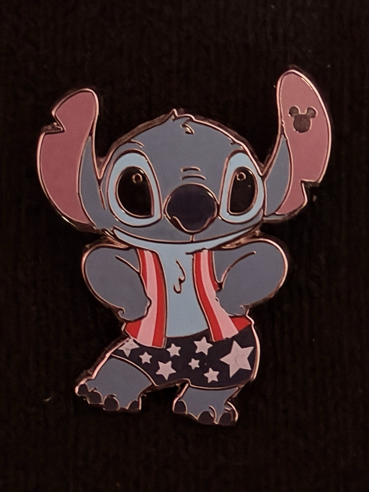 Disney Stitch 4th of July Hidden Disney Holidays 2024 Pin Authentic