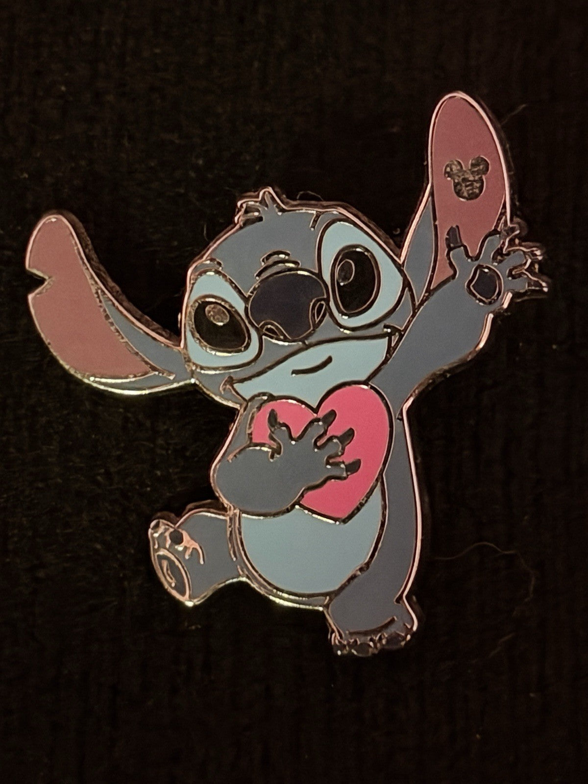 Disney Stitch Valentine’s Day Hidden Disney Holidays 2024 Pin Authentic
