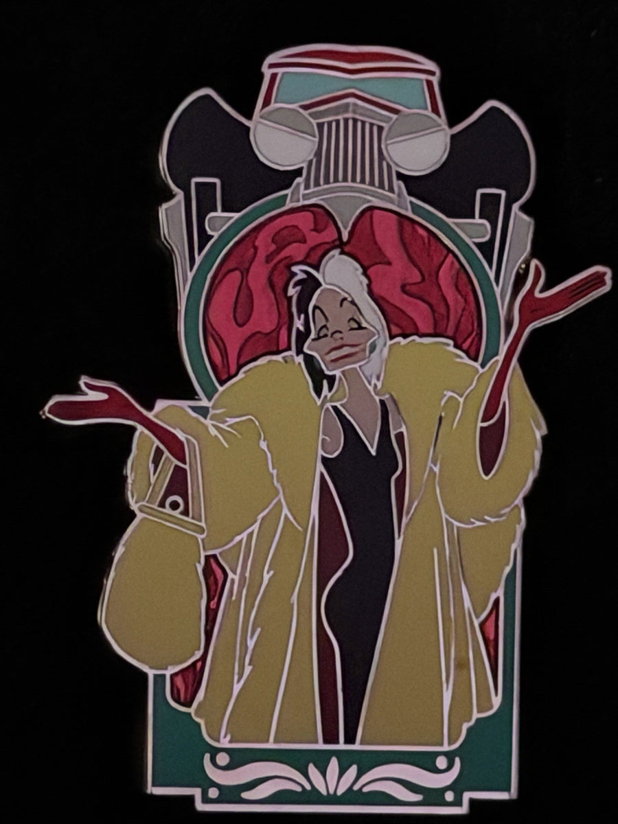 Disney Villains Portrait Mystery - 101 Dalmatians Cruella Pin