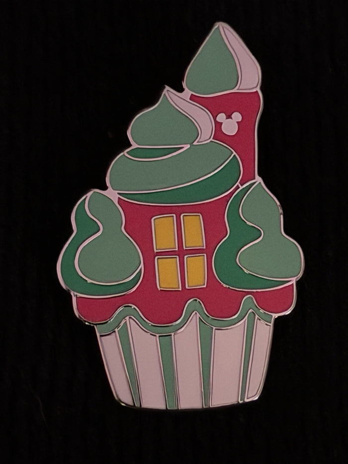 Disney Cinderella Castle Cupcake Pin WDW Hidden Disney 2025 Wave B Authentic