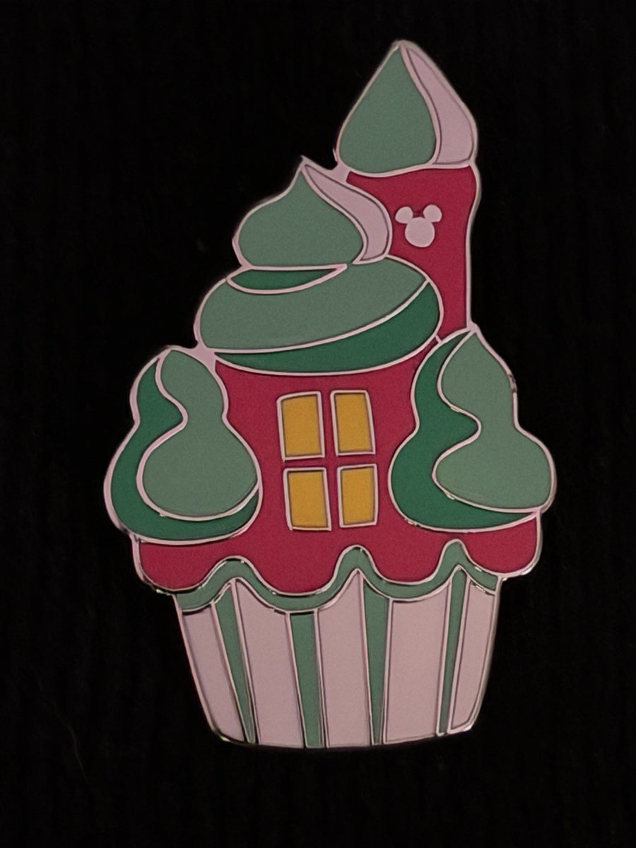 Disney Cinderella Castle Cupcake Pin WDW Hidden Disney 2025 Wave B Authentic