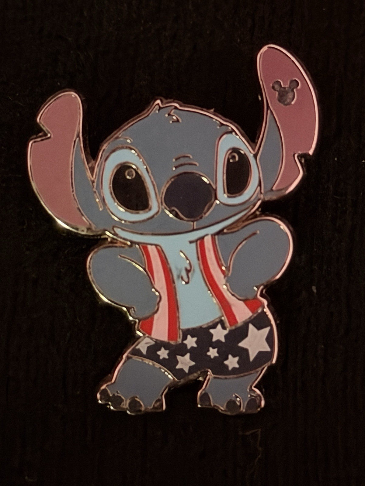 Disney Stitch 4th of July Hidden Disney Holidays 2024 Pin Authentic
